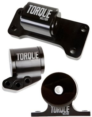 Mitsubishi Evolution Engine Mount Kit - Torque Solution - Billet Aluminum 3 piece - `01-`06